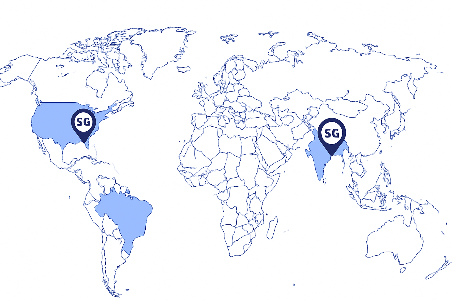 Global Presence Map